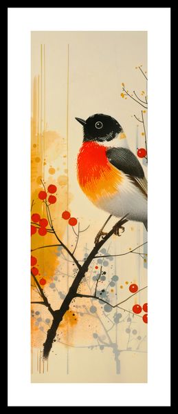 Plakat 30,5x91,5cm Jesienny Rudzik zdjęcie 3