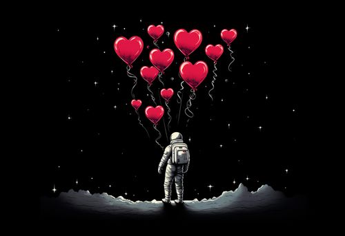 Plakat 30x20cm Astronauta Własnych Celi na Arena.pl