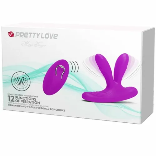 pretty love magiczny stymulator palca - silikonowy, 12 trybow, pilot, usb na Arena.pl