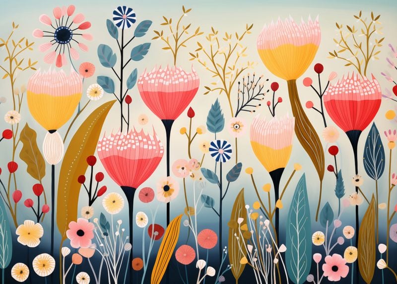 Plakat 70x50cm Ogród Marzeń zdjęcie 1