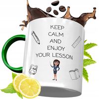 Kubek Zielony Dla Nauczyciela Na Dzień Nauczyciela Z Nadrukiem Ze Zdjęciem