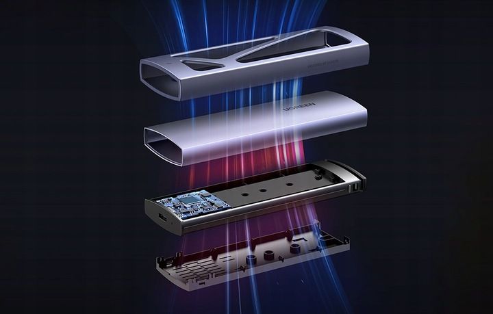 UGREEN OBUDOWA HUB KIESZEŃ DYSKU SSD M.2 NVME DO 2 TB 10GBPS USB 3.2 0,25M zdjęcie 6