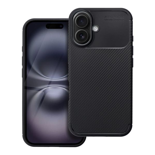 Futerał CARBON PREMIUM do IPHONE 16 czarny zdjęcie 1