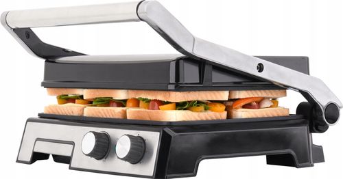 GRILL OPIEKACZ ELEKTRYCZNY 2000W REGULACJA + TIMER na Arena.pl