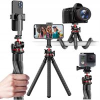 STATYW ELASTYCZNY TRIPOD TRZYMAK KIJ SELFIE DO KAMEREK APARATÓW WEBSKI