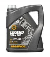 Olej Silnikowy 0W-30 Mannol LEGEND 504 507 Longlife 5L 0W30 Benzyna Diesel