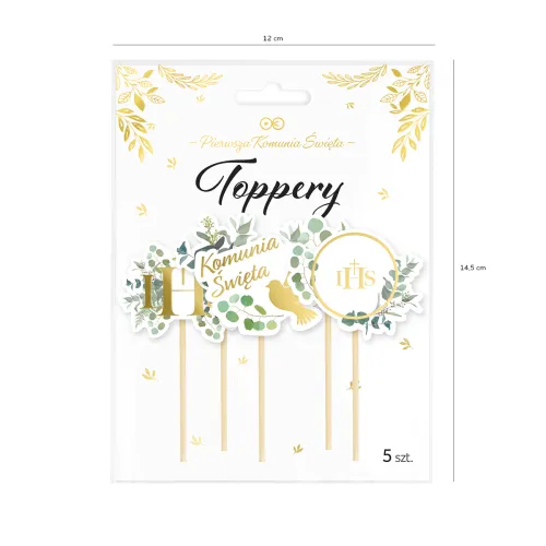 Toppery Komunia Święta Eukaliptus 5 szt na Arena.pl