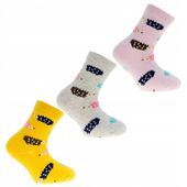 MORAJ Skarpety Dziewczęce Jeżyki 3-PARY 23-26