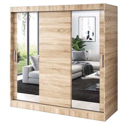 Szafa Przesuwna 200cm SOFIA Antracyt Garderoba RÓŻNE KONFIGURACJE na Arena.pl