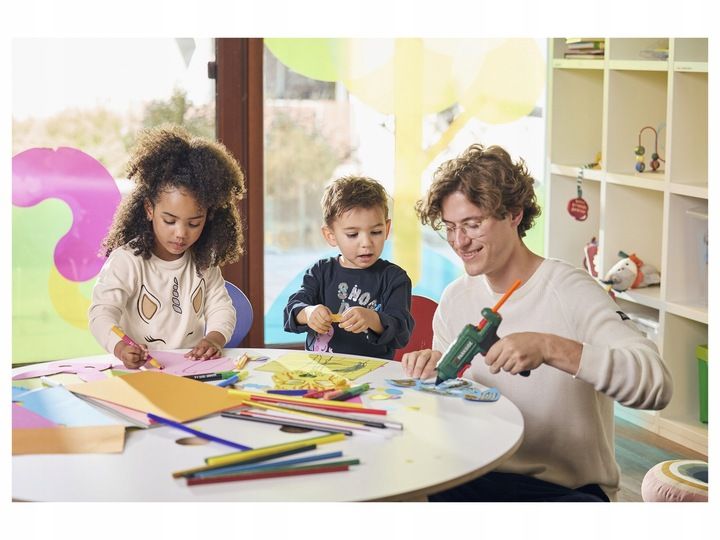 PISTOLET DO KLEJU NA GORĄCO PARKSIDE PHP + STACJA + ZAPAS KLEJU Nowy model zdjęcie 2