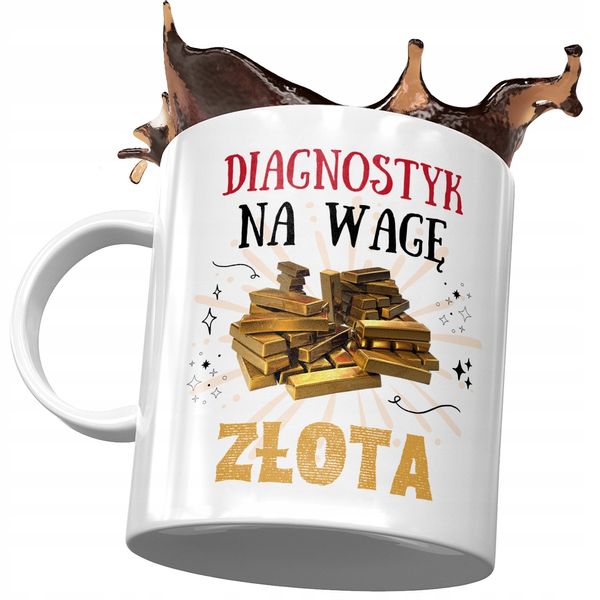 Dla Diagnostyka Kubek Na Urodziny Na Prezent Z Nadrukiem Ze Zdjęciem zdjęcie 1