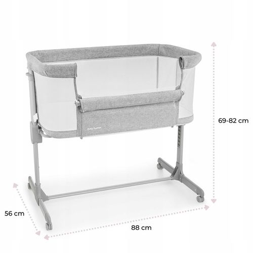 Łóżeczko Dziecięce Niemowlęce Dostawne 3w1 Wolnostojące Kółka + Materac na Arena.pl