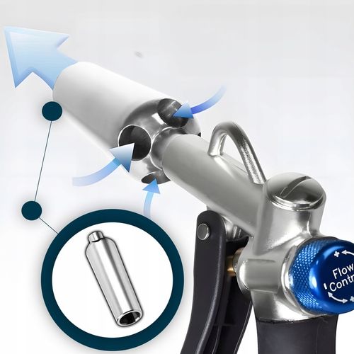 PISTOLET DO PRZEDMUCHIWANIA DYSZA VENTURIEGO REGULACJA PRZEPŁYWU POWIETRZA na Arena.pl