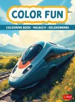 Pociągi i samoloty. Kolorowanka. Malbuch. Colouring book