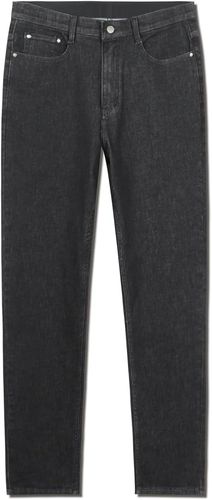 Jeansy Męskie Regular Fit Proste Czarne Sprane Spodnie Denim 32W 32L na Arena.pl