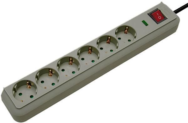Brennenstuhl Surge Protector Grey 6 Ac zdjęcie 1