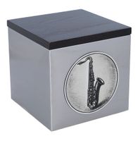 Unikalna urna kremacyjna z saksofonem Tabliczka / Nie