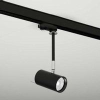 Reflektorowa LAMPA sufitowa FUSSA 6602 Shilo regulowana tuba OPRAWA metalowa do systemu szynowego 3-fazowego czarna