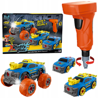 Terenowe Auto Sportowy Samochód 3w1 DO ROZKRĘCANIA Skręcania + Wkrętarka