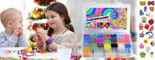 GUMKI DO ROBIENIA BRANSOLETEK DUŻY ZESTAW 6800 ELEMENTÓW XXL DLA DZIECKA na Arena.pl