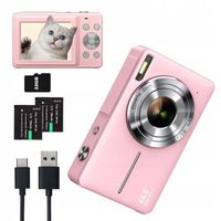 CYFROWY APARAT FOTOGRAFICZNY ZOOMEM 16X KARTA PAMIĘCI 32G RÓŻOWY