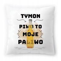 Poduszka Dla Tymona Na Urodziny Ze Zdjęciem Na Prezent Biała 40X40 Cm