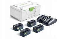 ZESTAW ENERGII SYS 18V 4*5.0AH TCL 6 DUO 577709 FESTOOL