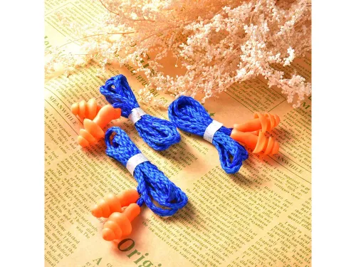 Zatyczki stopery do uszu na sen wielokrotny użytek ze sznurkiem na Arena.pl