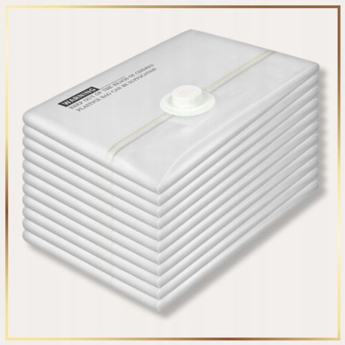 WORKI PRÓŻNIOWE 60x80 ZESTAW 10 SZTUK GRUBE SZCZELNE WIELOKROTNEGO UŻYTKU na Arena.pl