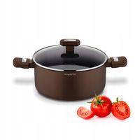 GARNEK INDUKCJA Ceramiczny Pokrywka GAZ SOLIDNA Konighoffer Reno 4,6 l 24cm