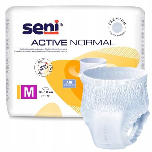 SENI ACTIVE NORMAL M MAJTKI CHŁONNE DLA DOROSŁYCH 10 SZT. na Arena.pl