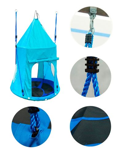 bocianie gniazdo namiot Best - niebieski na Arena.pl