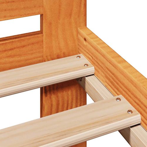 Łóżko bez materaca, woskowy brąz, 140x200 cm, drewno sosnowe na Arena.pl