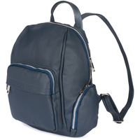 Kremowy Włoski Plecak Skórzany damski Skóra Naturalna U21