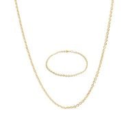 komplet, delikatne, okragłe ogniwa 7