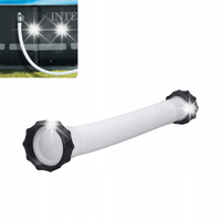WĄŻ RURA BASENOWY DO POMPY BASENU 40CM 38MM BIAŁY