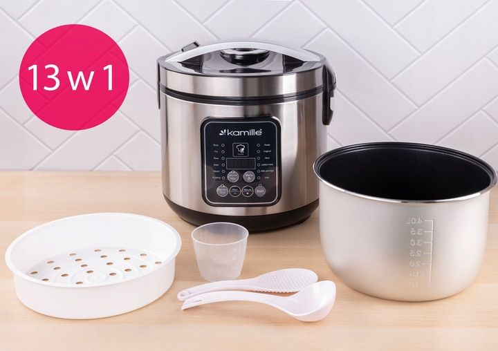 MULTICOOKER ELEKTRYCZNY GARNEKGARNEK SZYBKOWAR PAROWAR 13 PROGRAMÓW zdjęcie 4