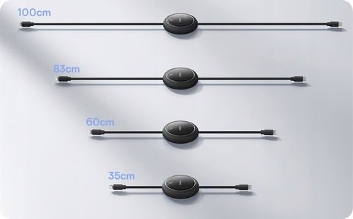 Kabel USB Baseus Free2Pull Retractable Cable C to iP 20W 1m Black na Arena.pl