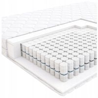 Materac Kieszeniowy STEP Hilding 160x200 cm Antyalergiczny Pokrowiec Silver