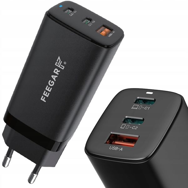 Ładowarka Sieciowa Feegar 65W Samsung S21 S22 S20 zdjęcie 1
