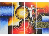 120CM 80 OBRAZ 4 ELEM BEZKRESNE UCZUCIA ŚCIENNY