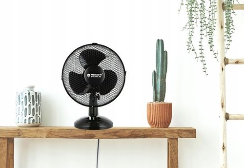 WENTYLATOR WIATRAK STOŁOWY STOJĄCY BIURKOWY OSCYLACJA CICHY MOCNY SKUTECZNY na Arena.pl