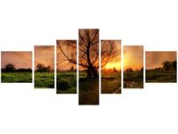 160CM 70CM OBRAZ 7 ELEM ROMANTYCZNY SPACER ŚCIENNY