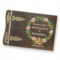 Drewniany Foto album PREZENT na WESELE Podziękowania ślub PAMIĄTKA