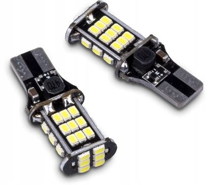 2x Żarówki W16W 30 SMD ŻARÓWKA LED COFANIA WSTECZNE CANBUS 6000K Białe na Arena.pl