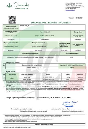 SUSZ KONOPNY CBD | WHITE WIDOW HOLENDER | PRODUKT NATURALNY | 10g na Arena.pl