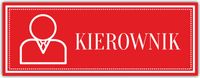 Tabliczka Grawerowana na drzwi KIEROWNIK