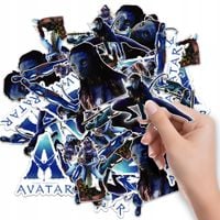 NAKLEJKI ETYKIETY NA ZESZYT NALEPKA Z POSTACIAMI AVATAR WZORY 6 SZT