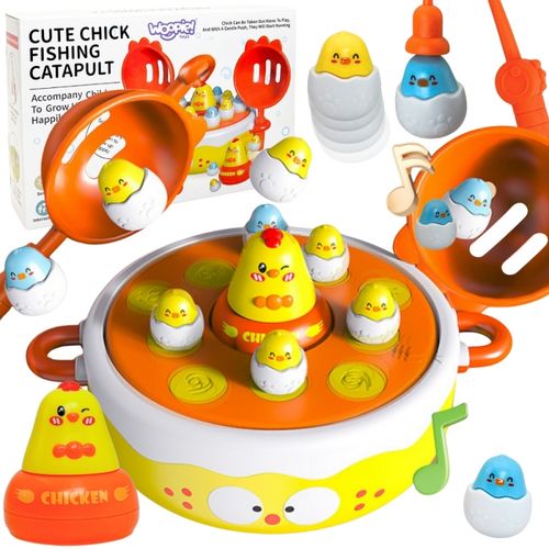 WOOPIE Gra Zręcznościowa Łowienie Kurczaczków 4w1 Katapulta na Arena.pl