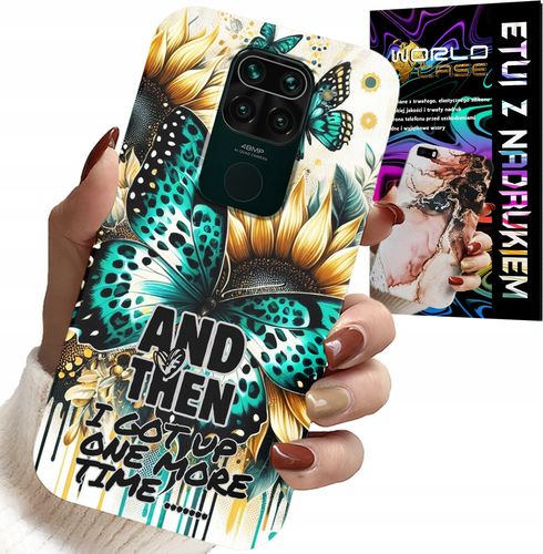 ETUI DO XIAOMI NOTE 9 - AND THEN I GOT UP, KOBIECE WZORY + FOLIA na Arena.pl